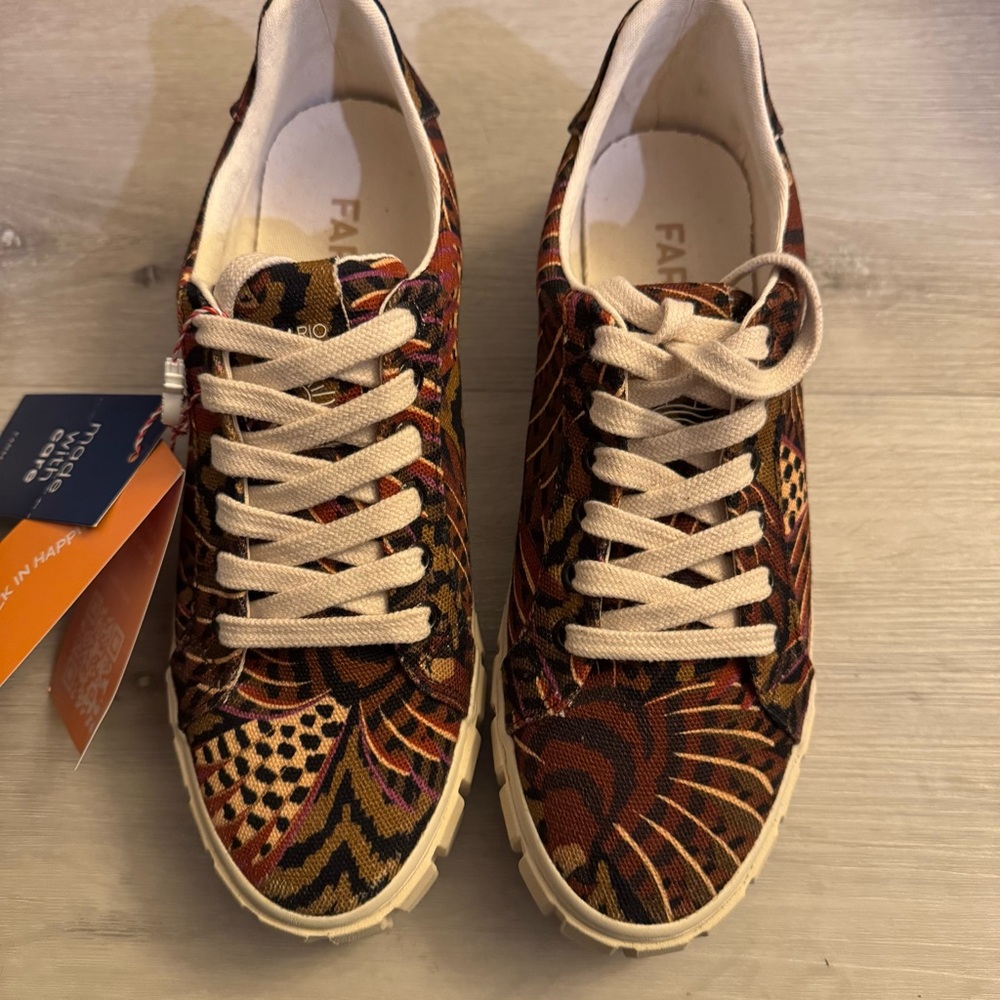 FARM Rio Multicolor Patterned Platform Sneakers - Picture 4 of 11